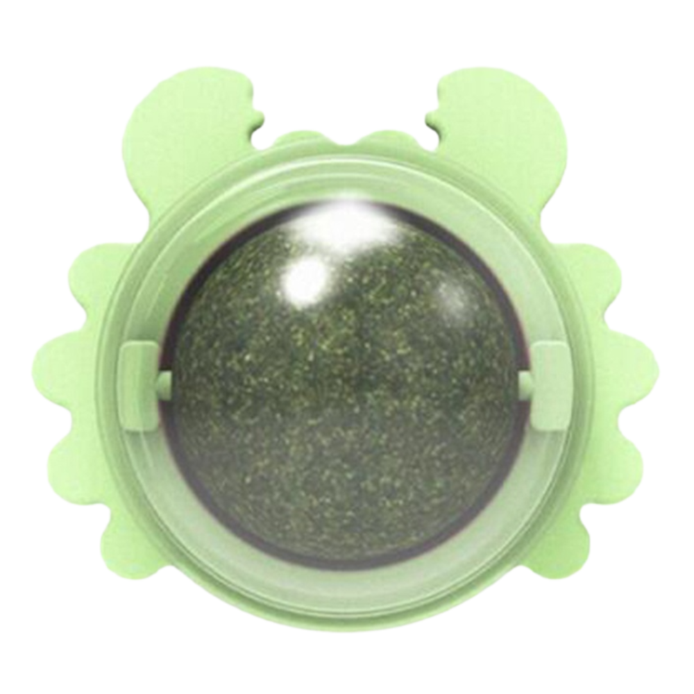 Jouet boule de menthe rotative pour chat