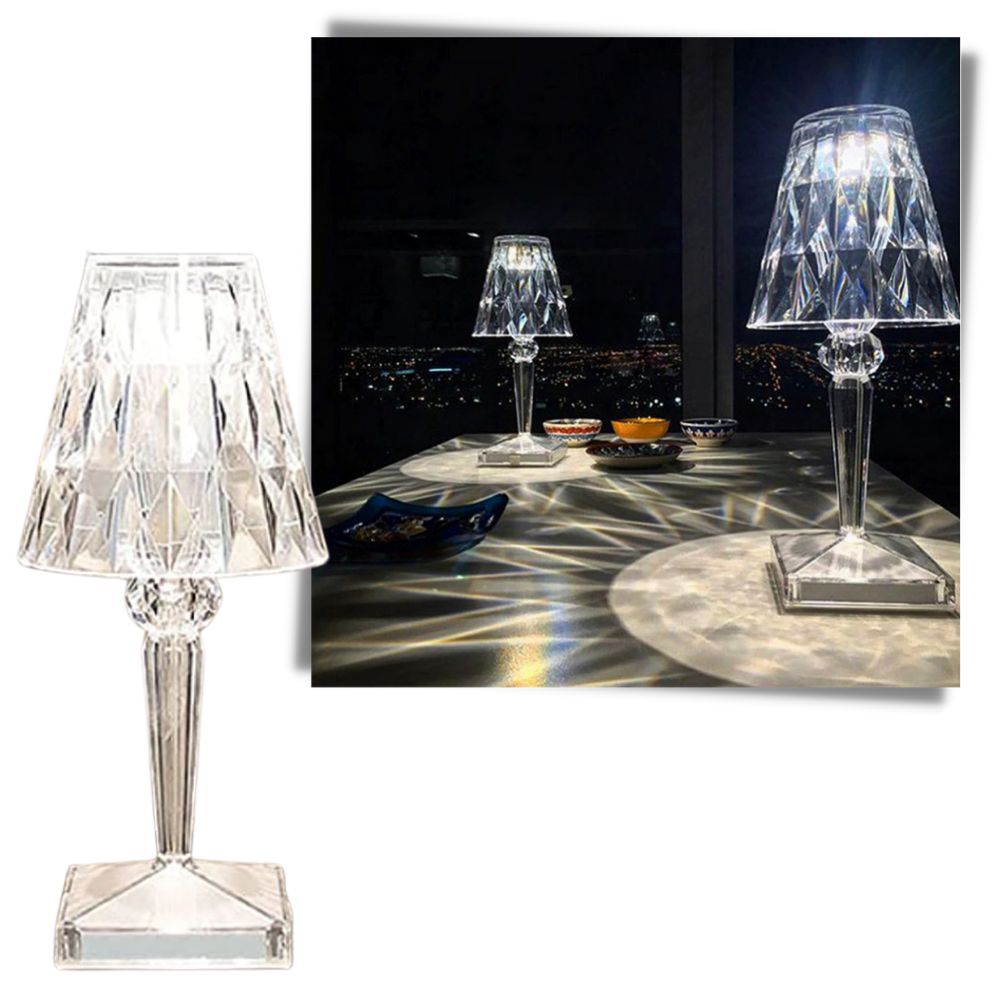 Lampe de bureau en cristal acrylique