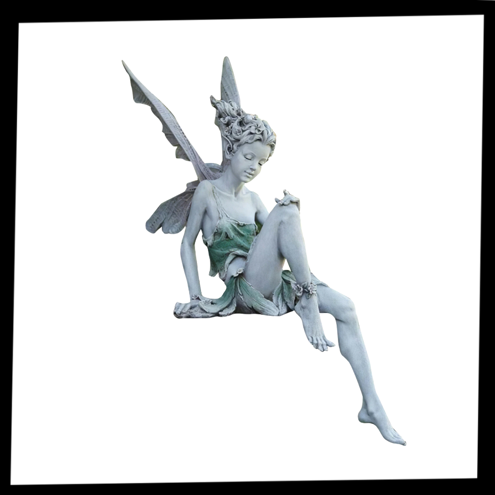 Ornement de jardin en forme de statue de fée