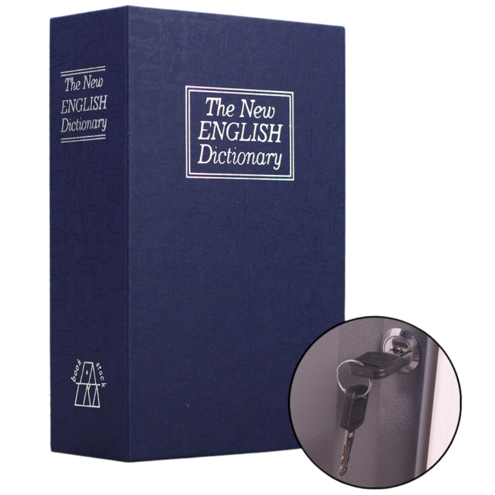 Coffre de sécurité en forme de dictionnaire