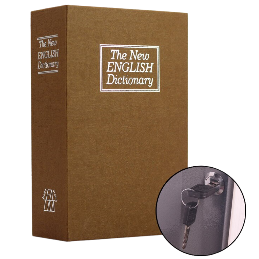 Coffre de sécurité en forme de dictionnaire