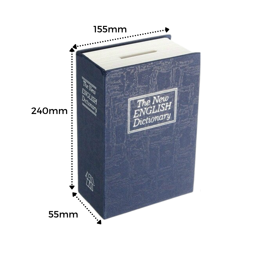 Coffre de sécurité en forme de dictionnaire