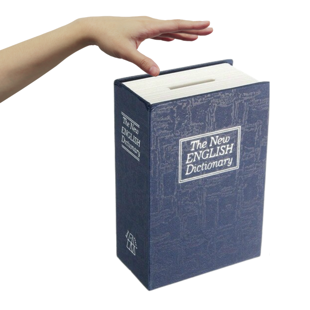 Coffre de sécurité en forme de dictionnaire