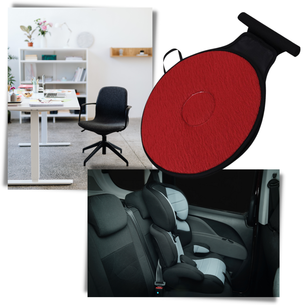 Siège auto pivotant en mousse à mémoire de forme