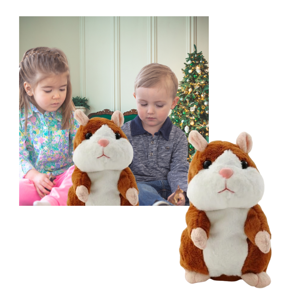 Hamster parlant en peluche