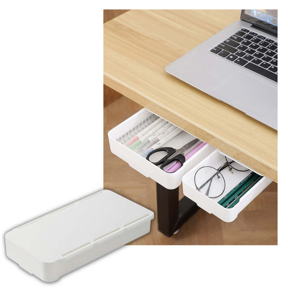 Organisateur de tiroir de bureau invisible