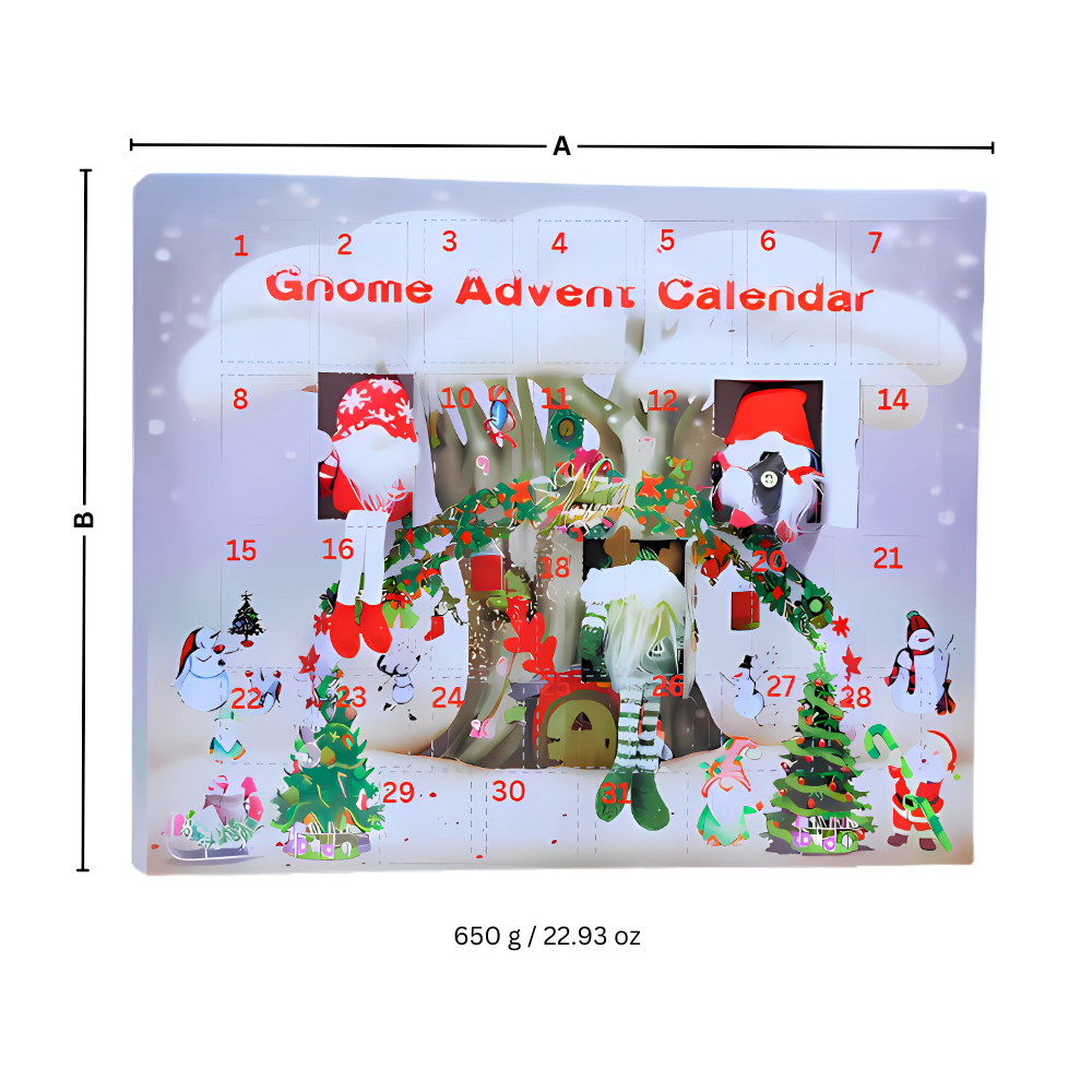 Calendrier de l'Avent Lutin avec compte à rebours de 31 jours
