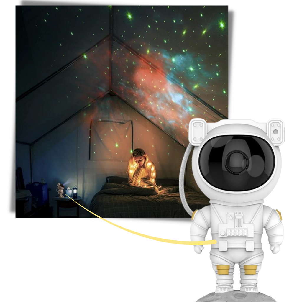 Lampe de nuit de projection d'astronaute