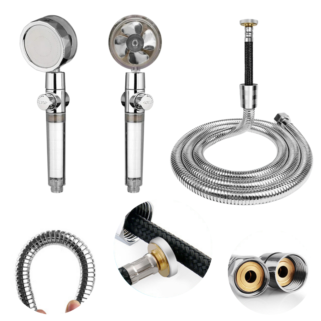 Pommeau de douche à haute pression avec hélice rotative