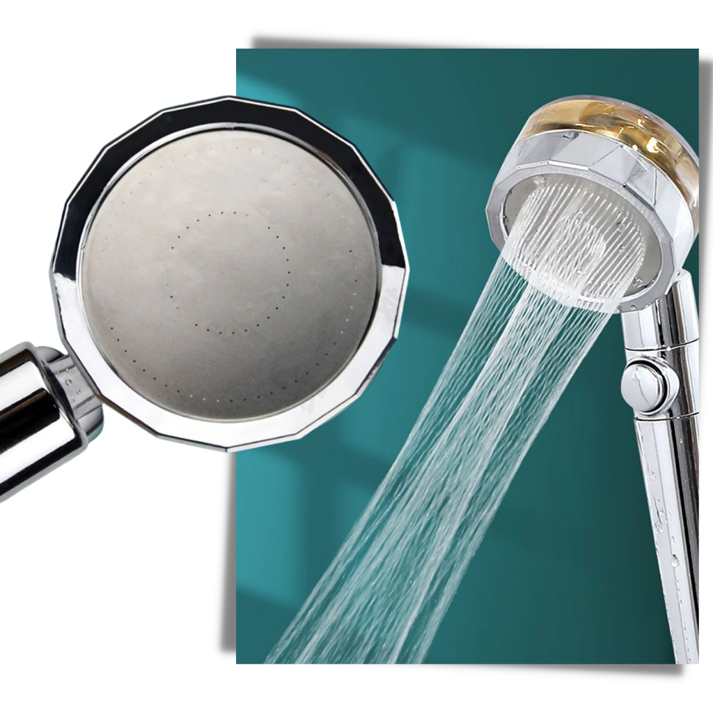 Pommeau de douche à haute pression avec hélice rotative