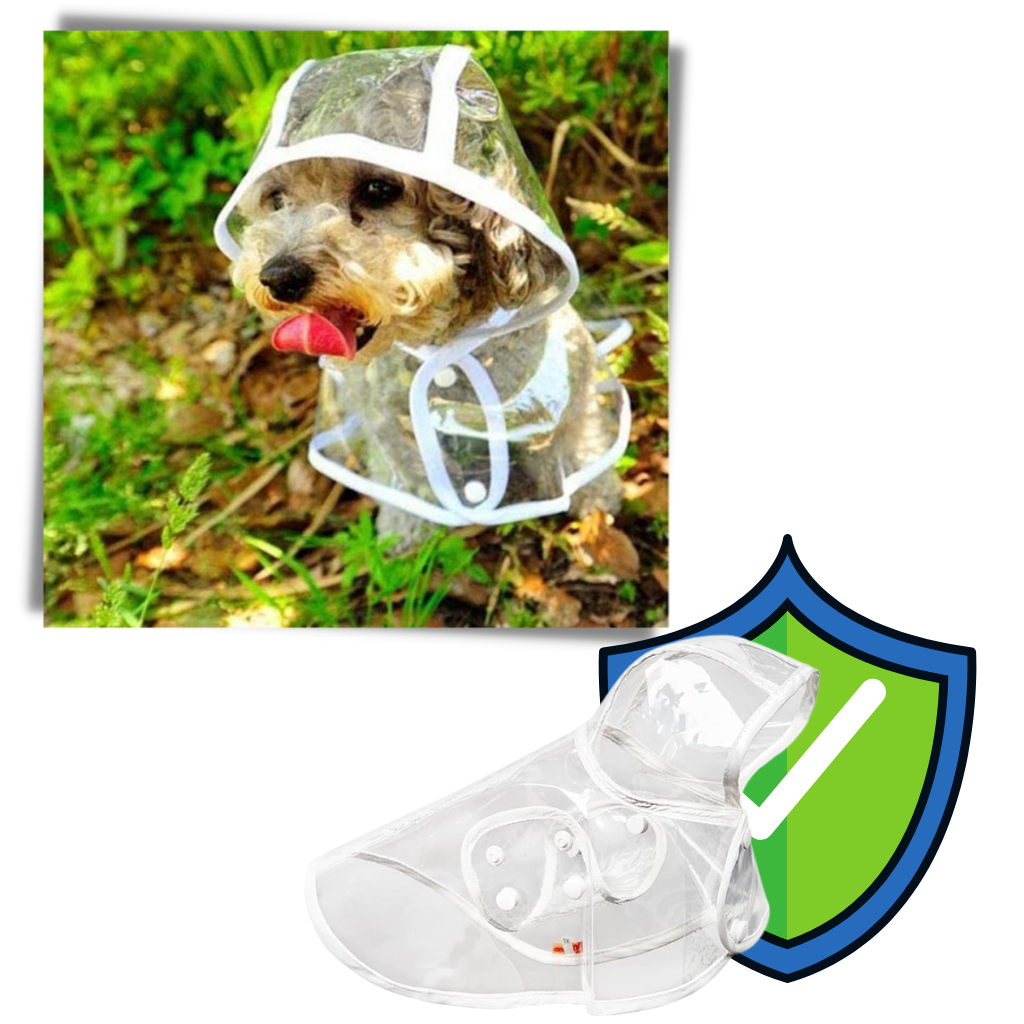 Imperméable à capuche pour chiens
