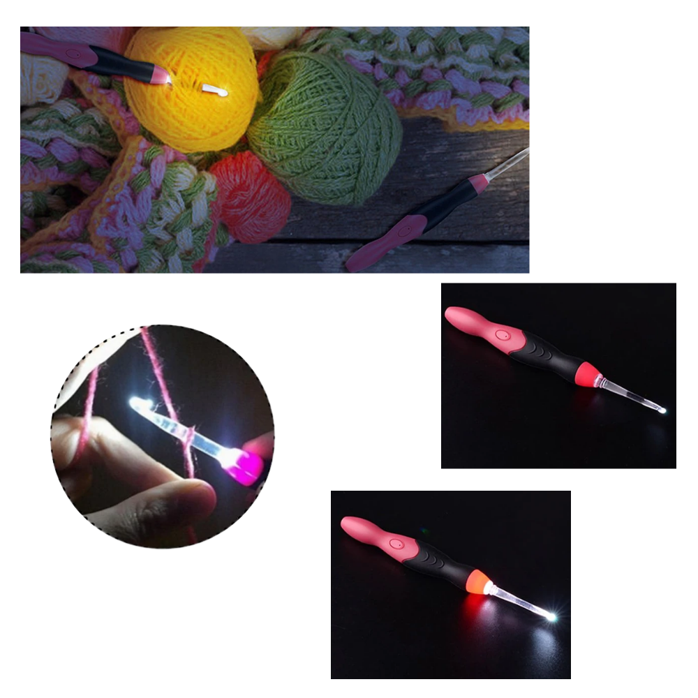 Ensemble de crochets ergonomiques à LED