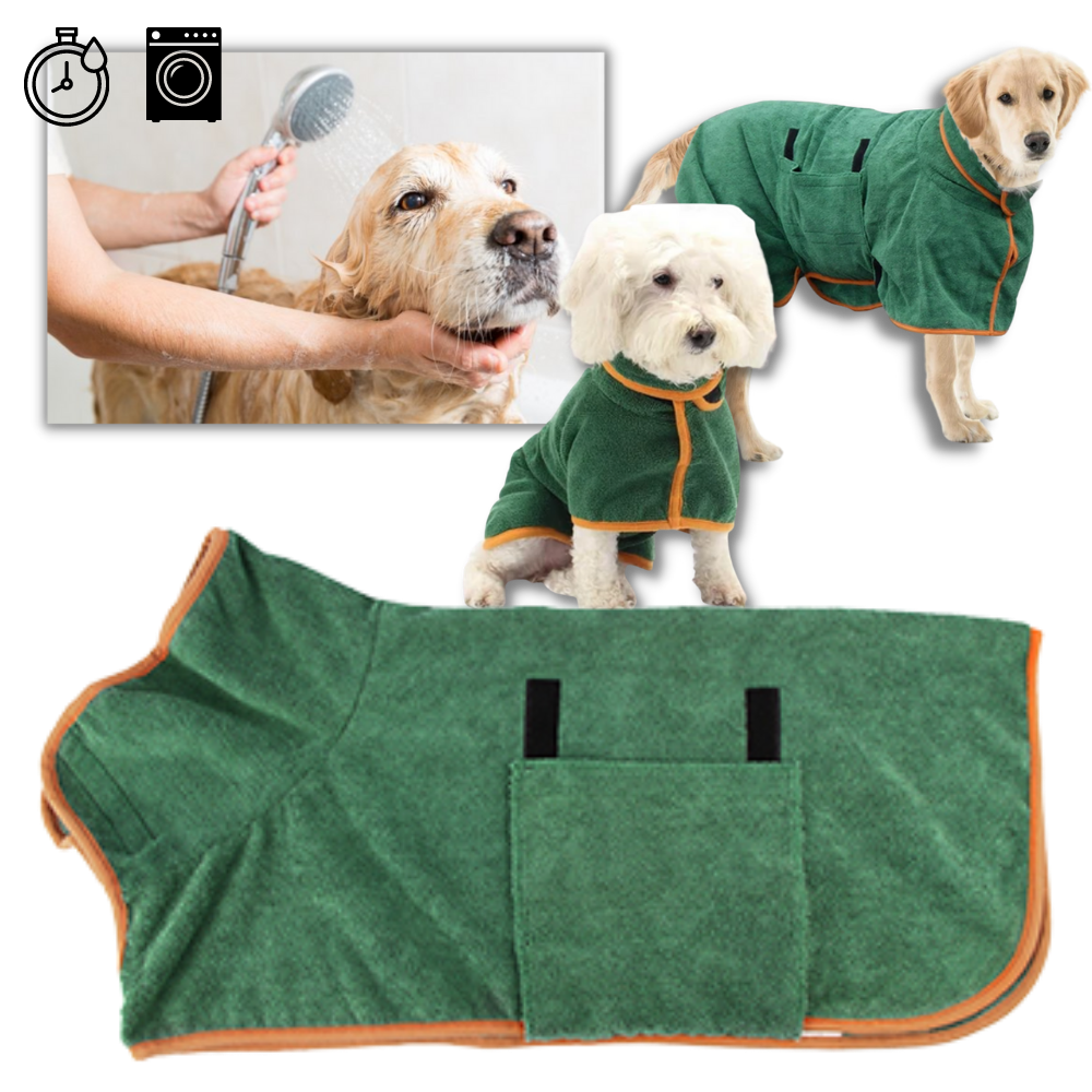 Peignoir super absorbant pour animaux de compagnie