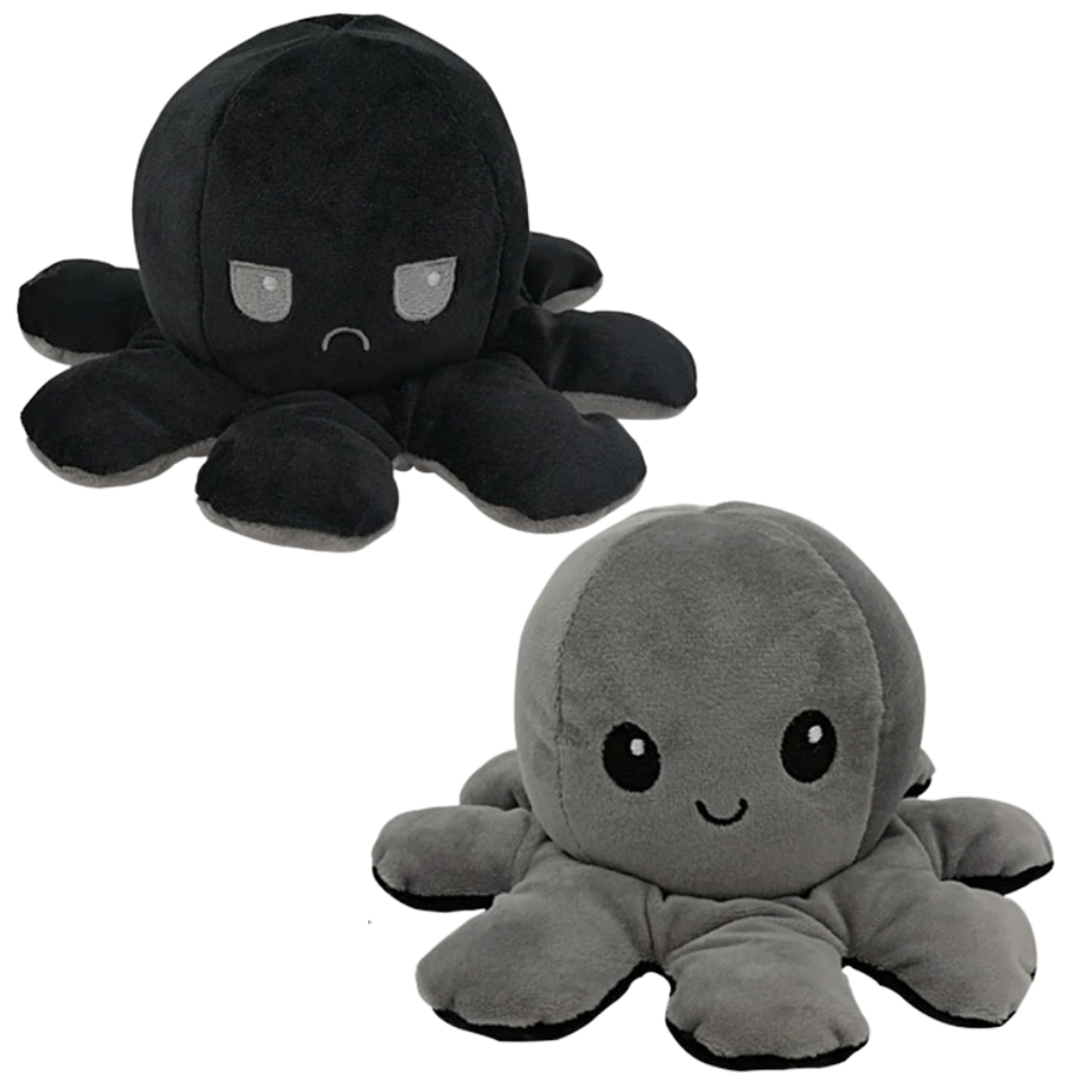 Peluche réversible mini poulpe
