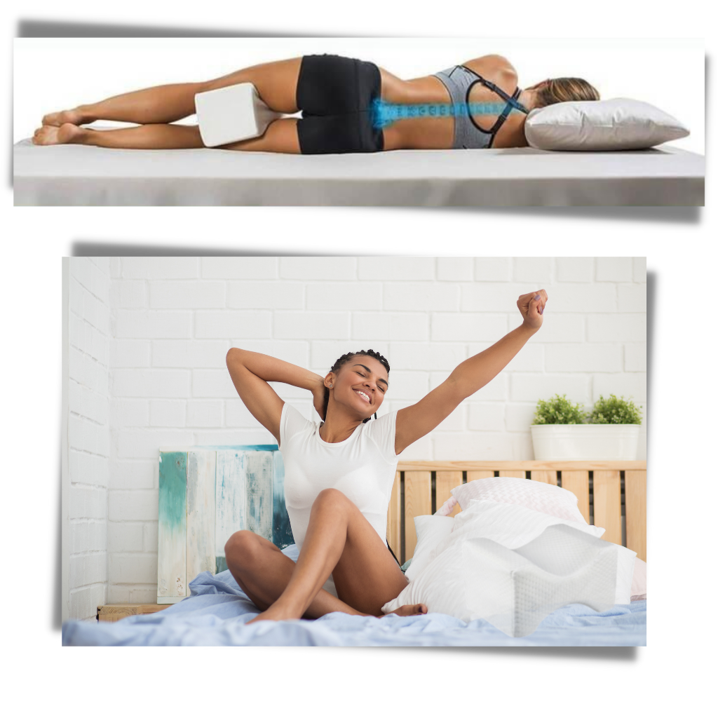 Oreiller en mousse à mémoire de forme pour entre cuisse
