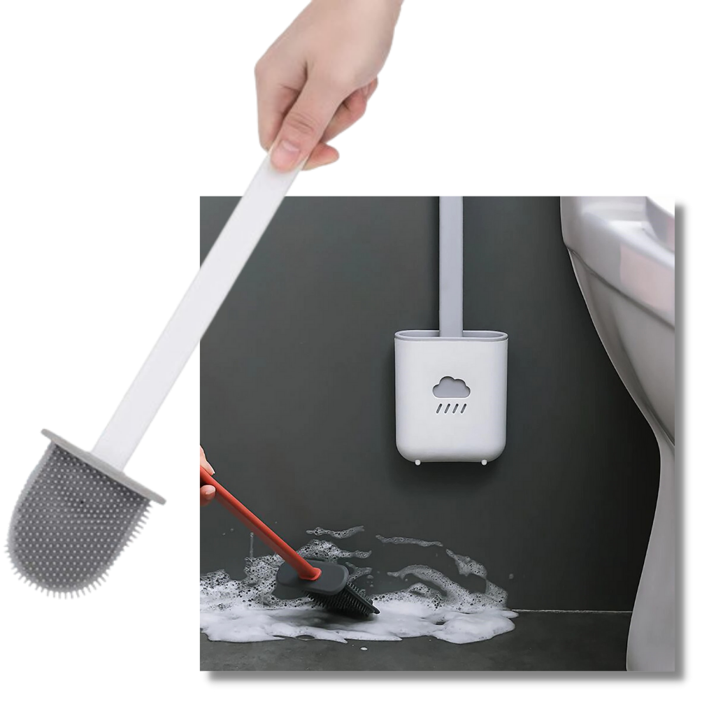 Brosse de toilette en silicone