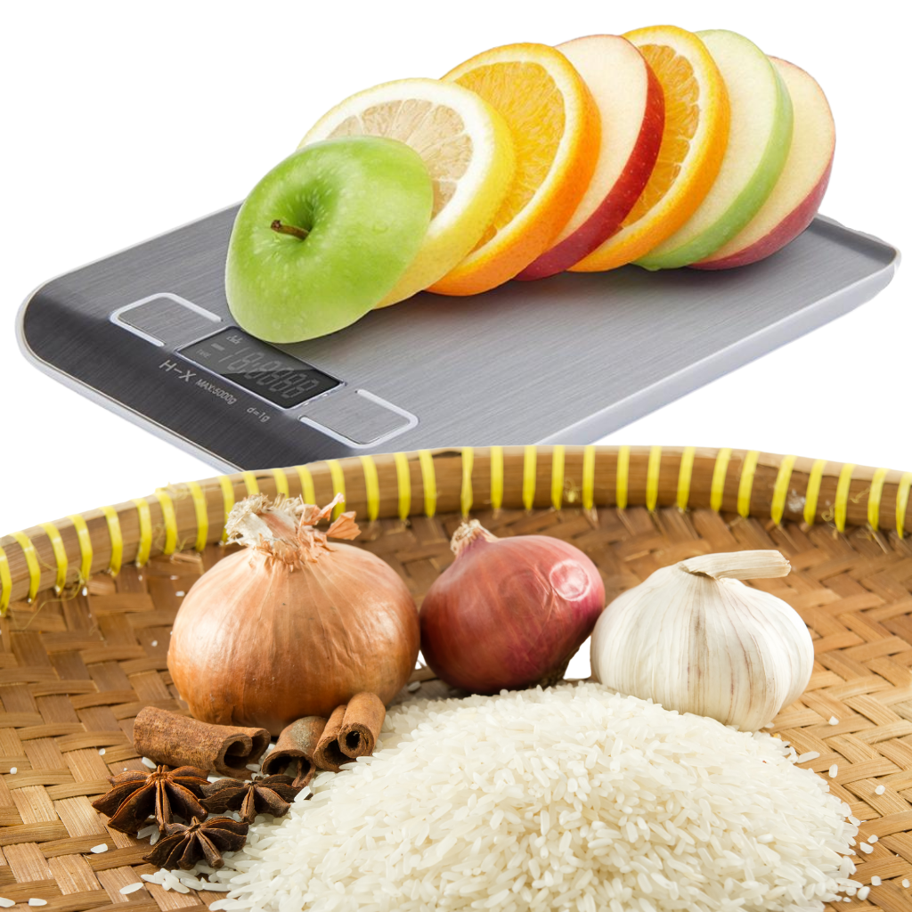 Balance de cuisine numérique LCD en acier inoxydable