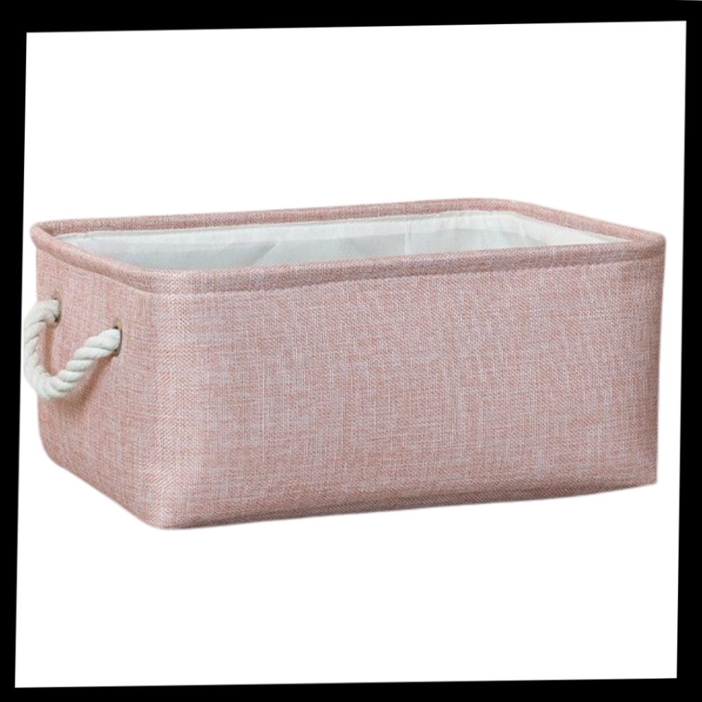 Panier à linge élégant avec poignées en corde
