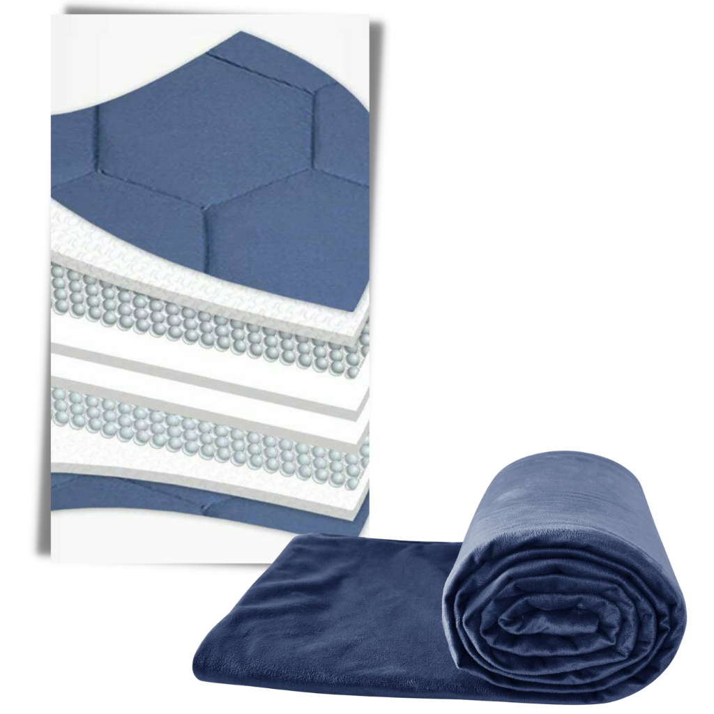 Couverture lestée pour thérapie par pression profonde