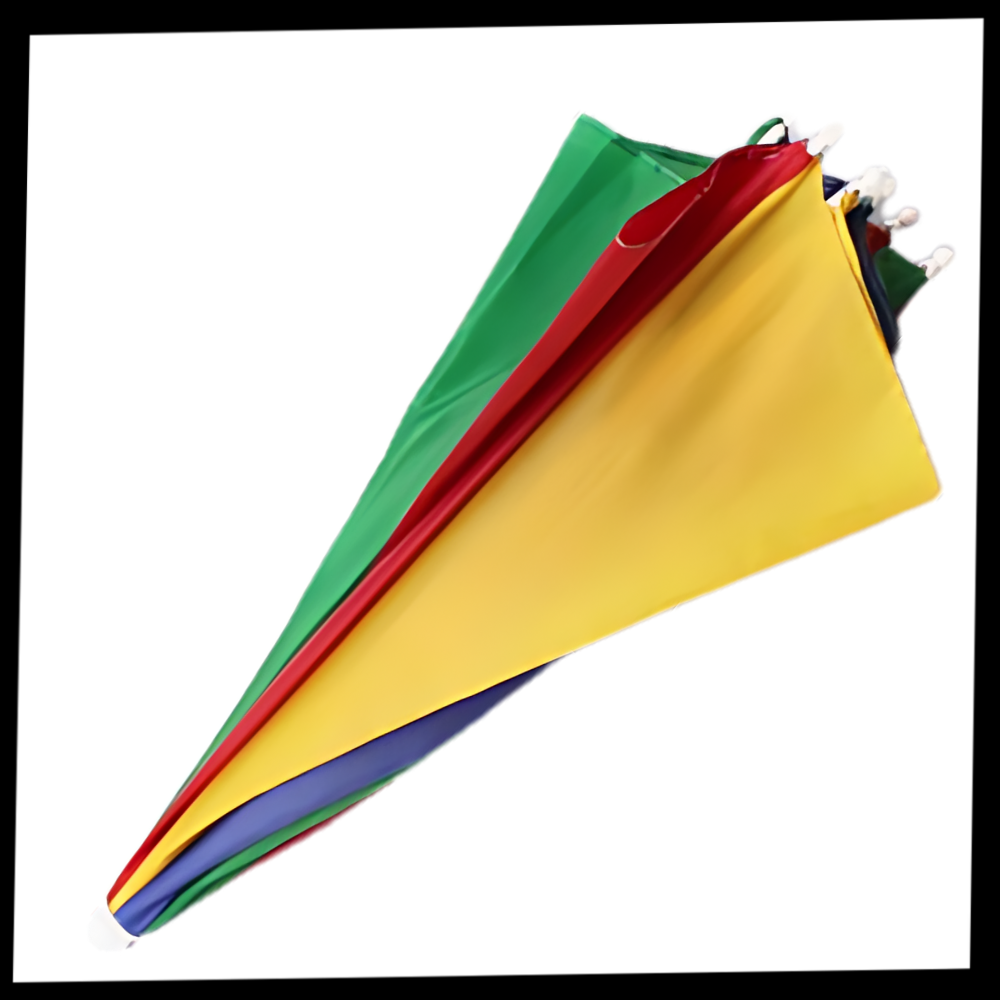 Chapeau parapluie ajustable mains libres
