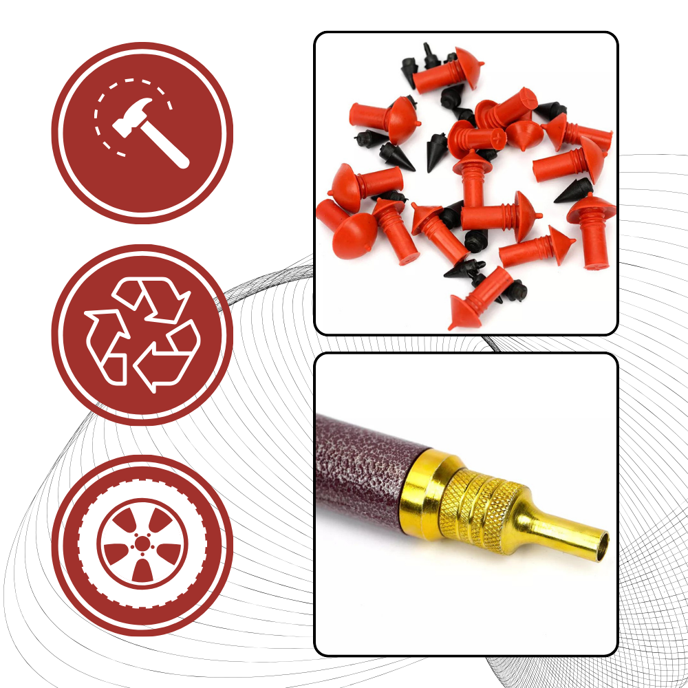 Kit de réparation automatique et universel de crevaisons de pneus