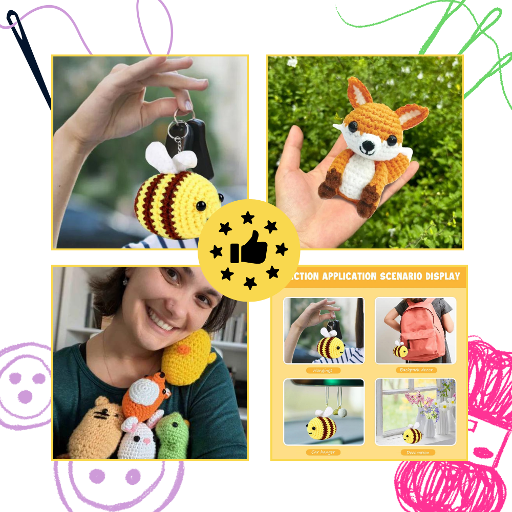Kits de Crochet Créatifs d'Animaux pour débutants