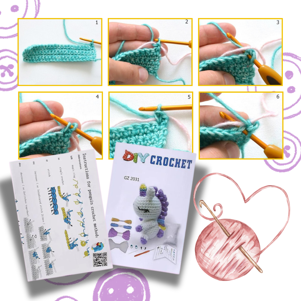 Kits de Crochet Créatifs d'Animaux pour débutants