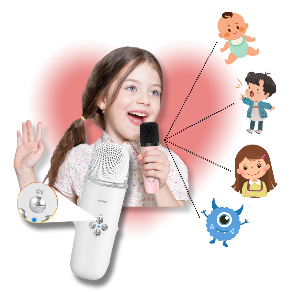 Mini Karaoké Bluetooth à double micro pour enfants
