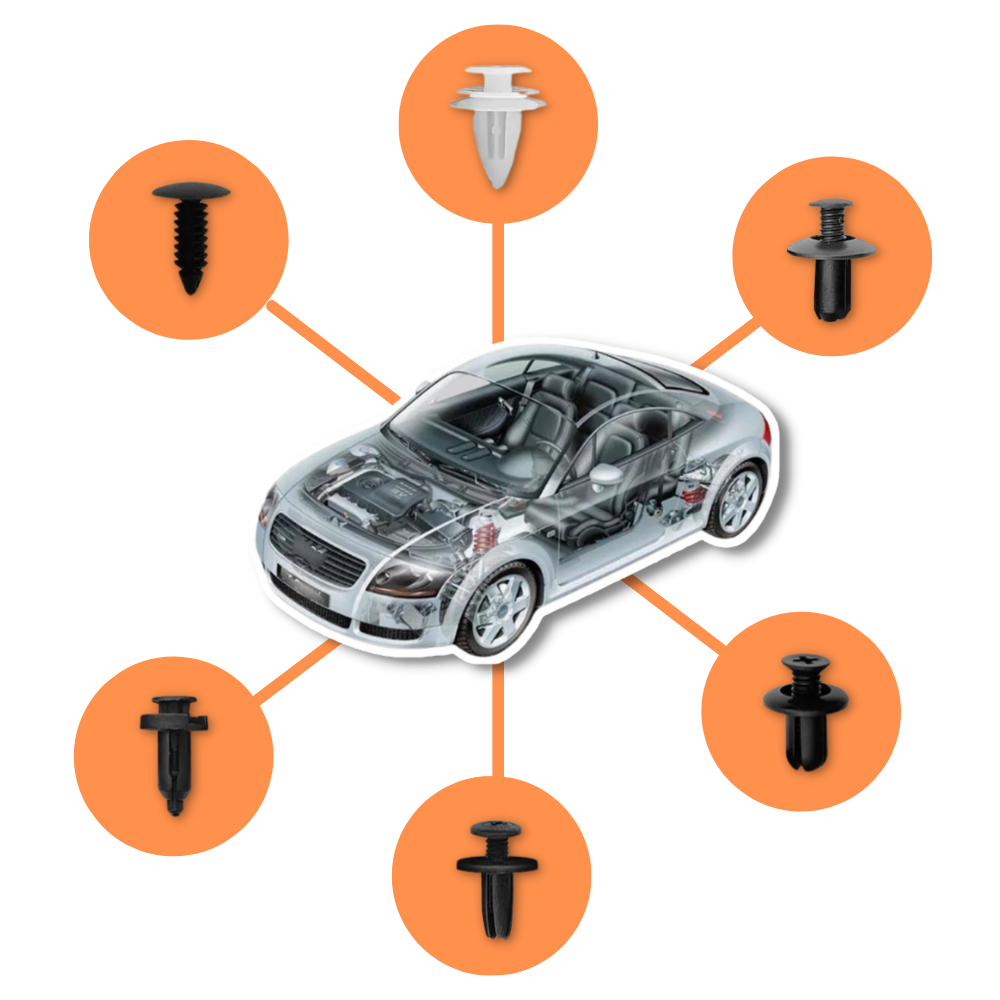 Kit de clips pour panneau de porte de voiture