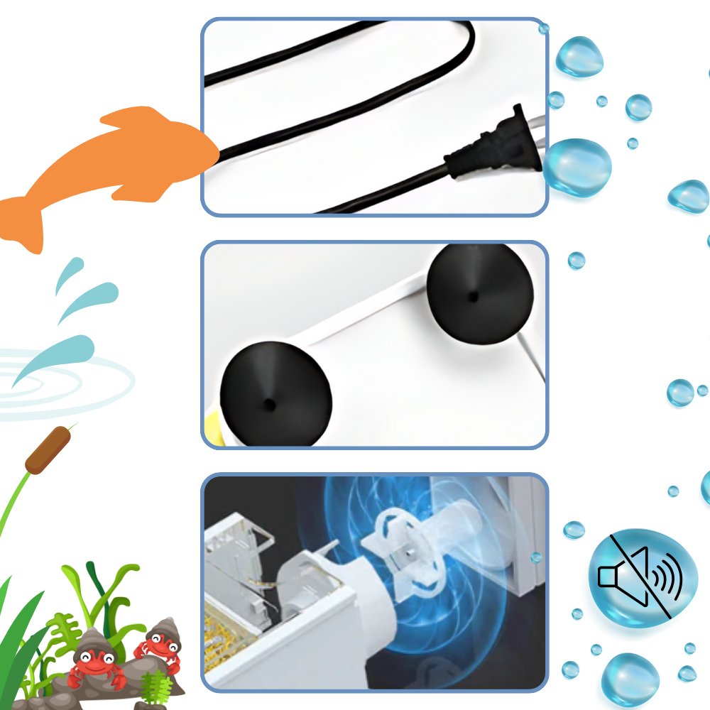 Pompe à filtre pour aquarium anti-colmatage