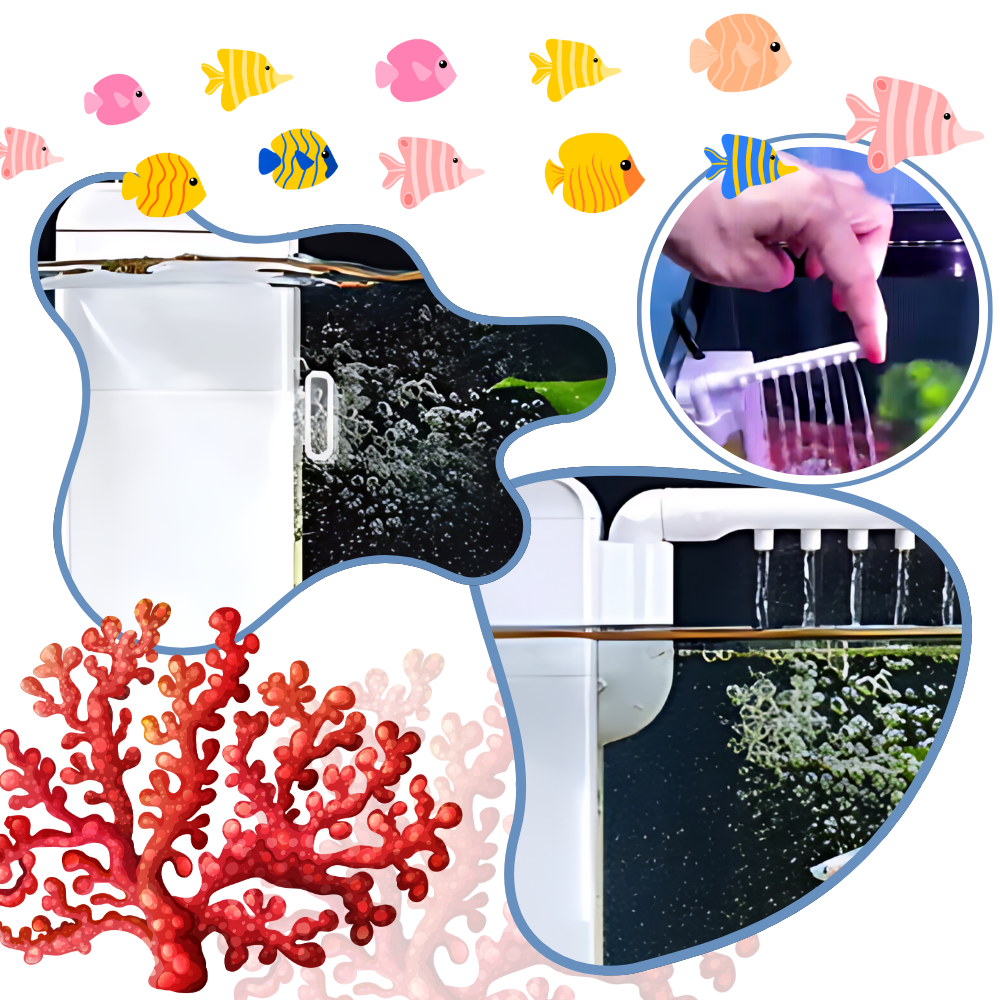 Pompe à filtre pour aquarium anti-colmatage
