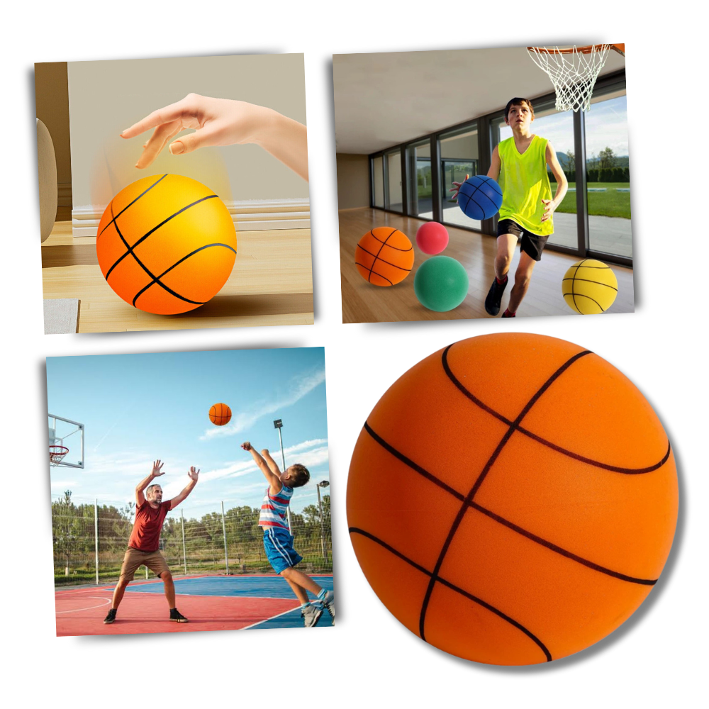 Ballon de basket silencieux, amusant et coloré