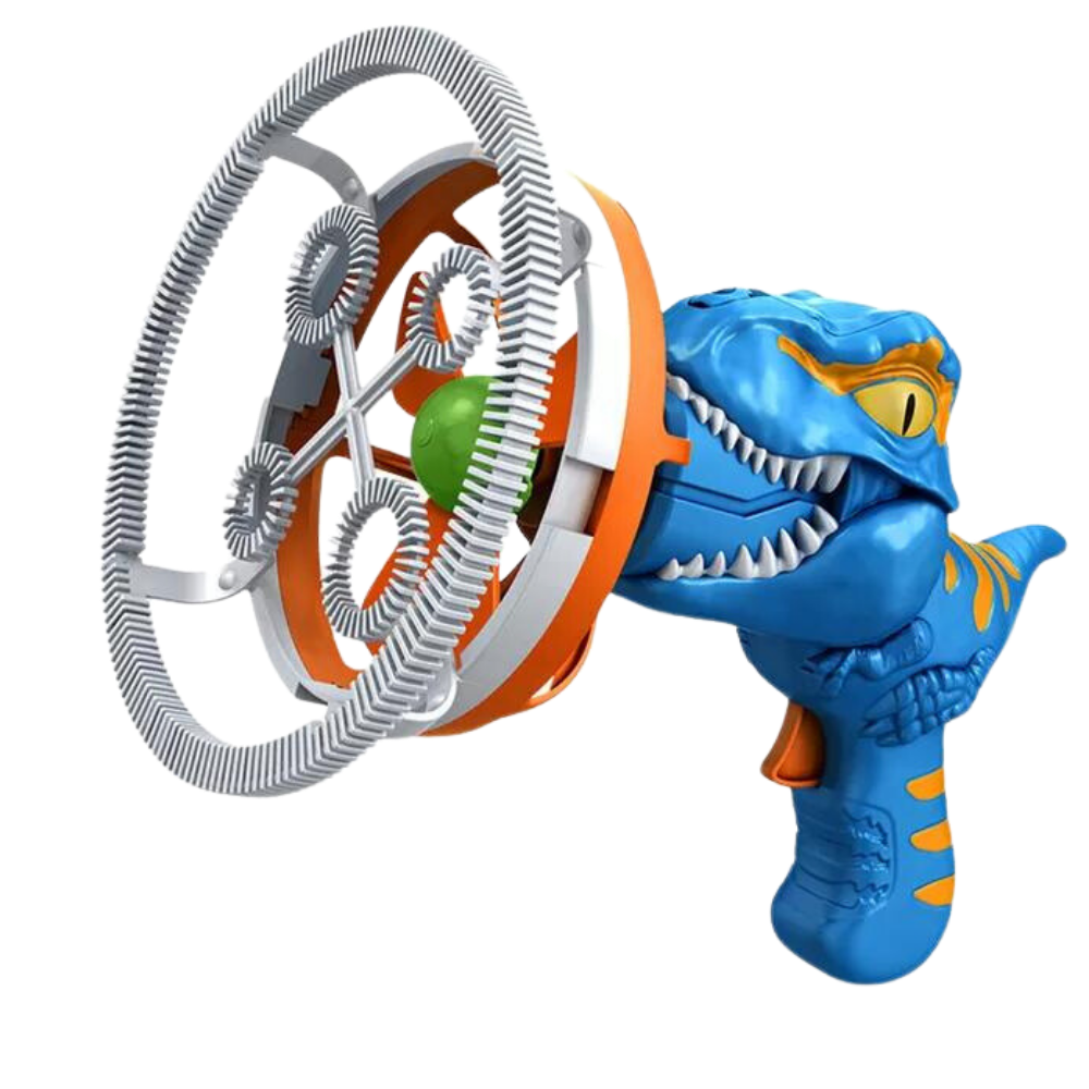 Machine à bulles colorées en forme de dinosaure