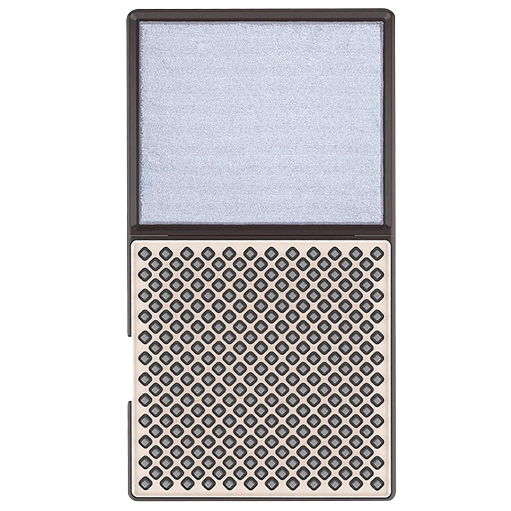 Tapis désinfectant à double zone de nettoyage