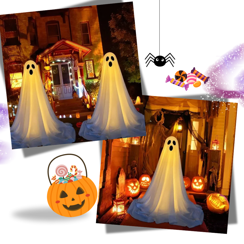 Fantôme lumineux et effrayant pour Halloween