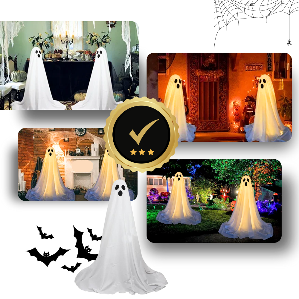 Fantôme lumineux et effrayant pour Halloween