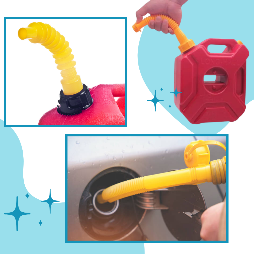 Bec verseur flexible pour bidon d'essence