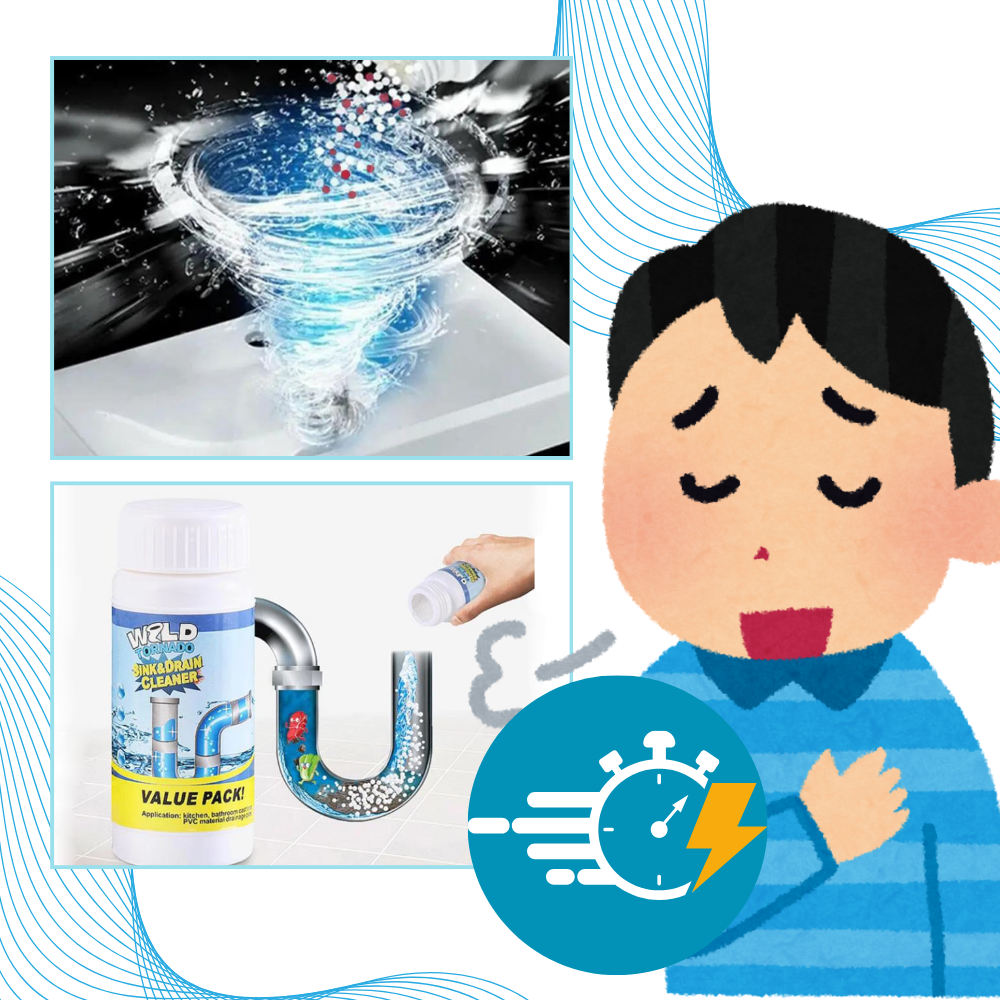 Nettoyeur de drains à action rapide