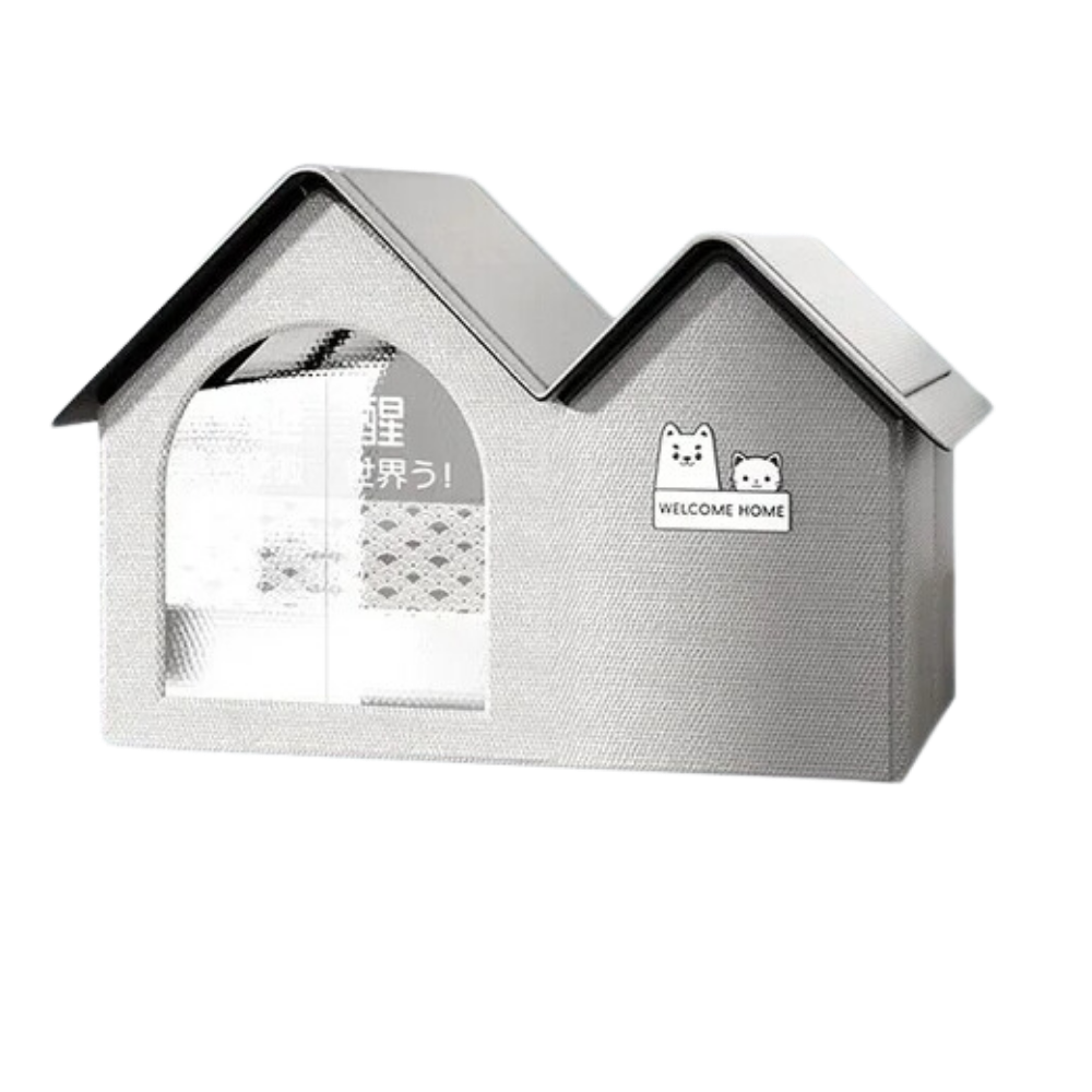 Maison pour chats à isolation thermique réfléchissante