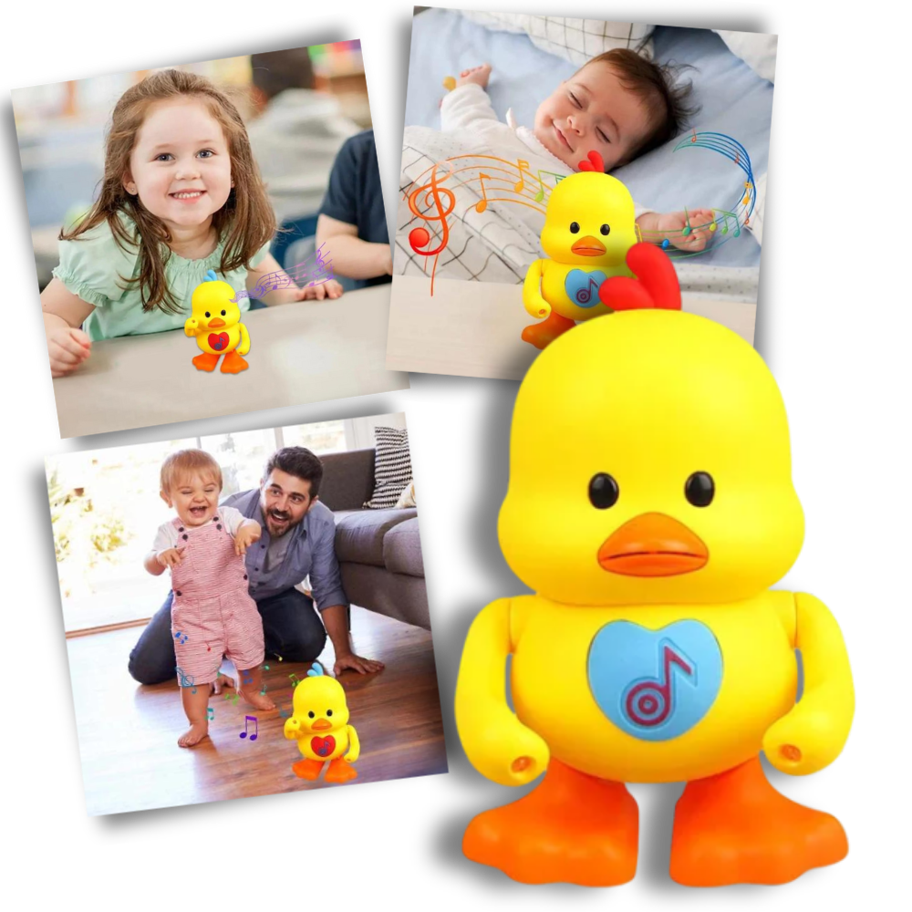 Jouet interactif canard dansant lumineux