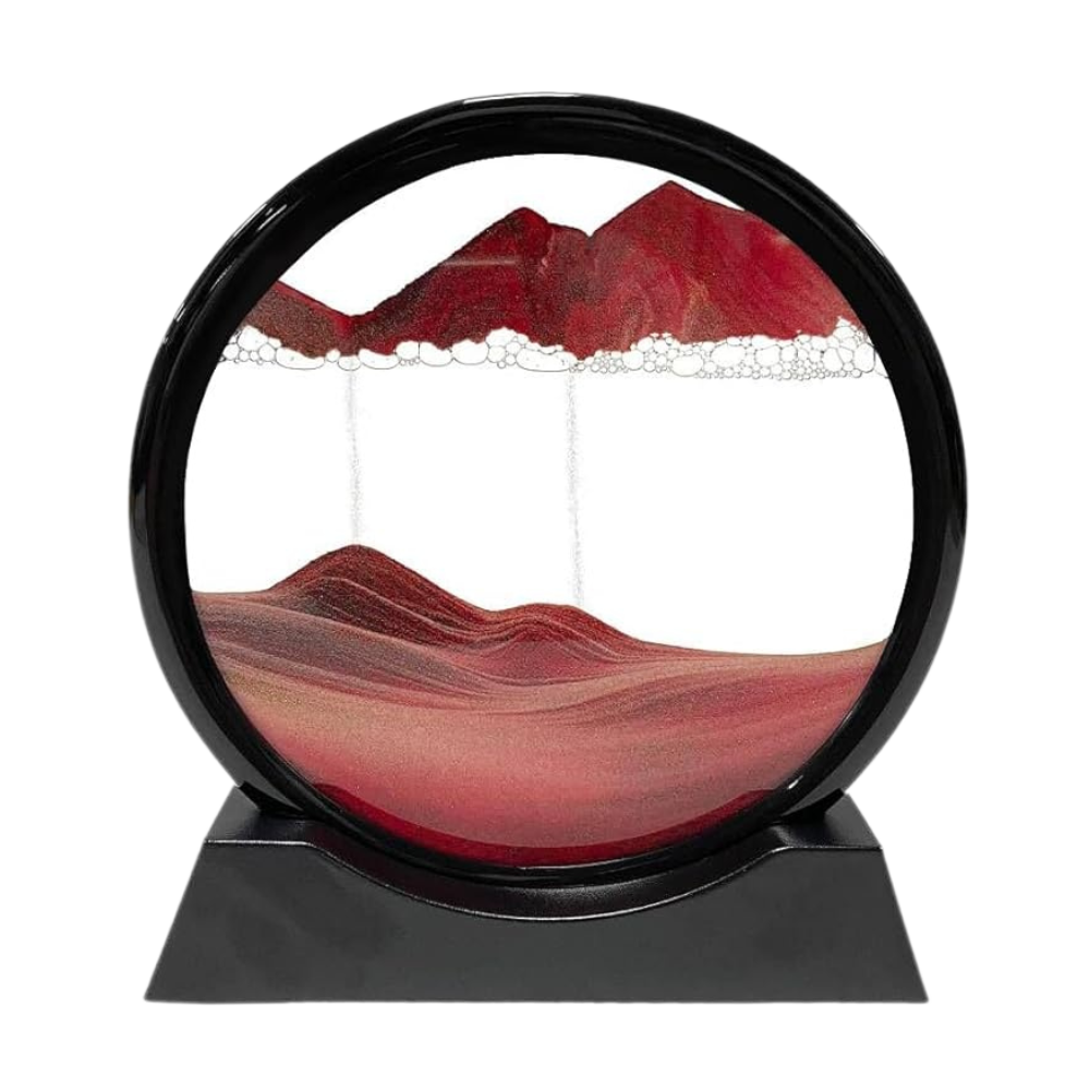 Image d'art de sable en mouvement dynamique