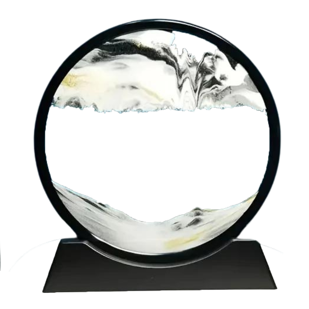 Image d'art de sable en mouvement dynamique