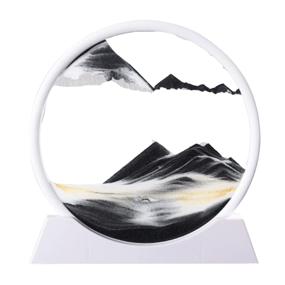 Image d'art de sable en mouvement dynamique