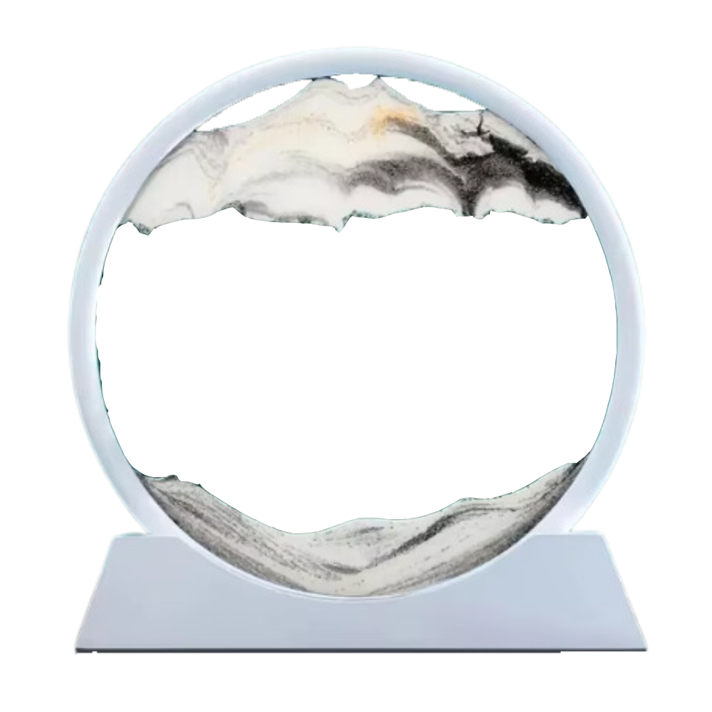 Image d'art de sable en mouvement dynamique