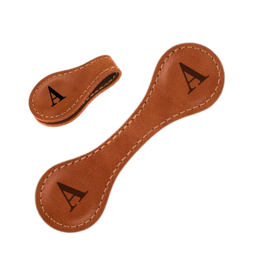 Marque-page magnétique en cuir personnalisé