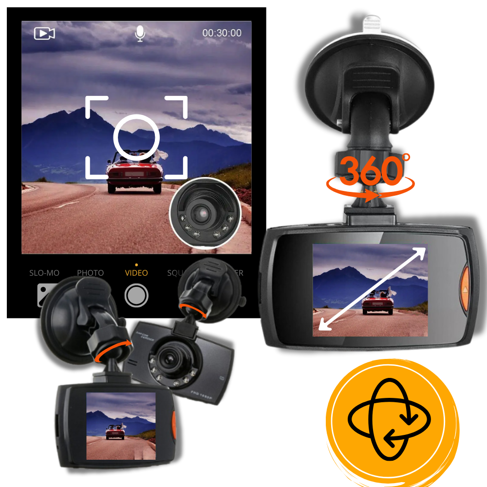 Enregistreur de conduite intelligent HD 1080p