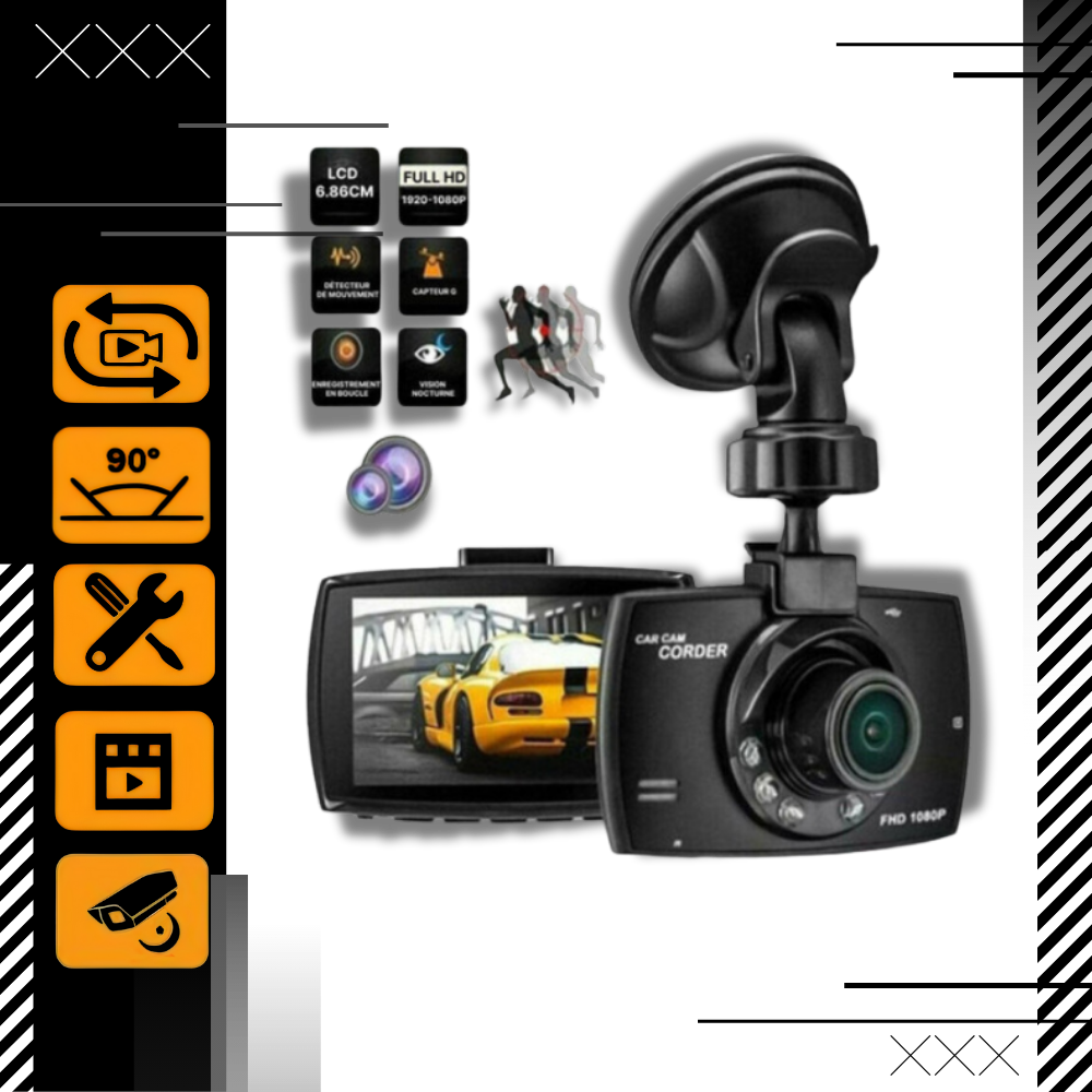 Enregistreur de conduite intelligent HD 1080p