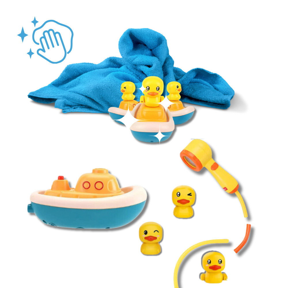 Jouets de bain canards et douche