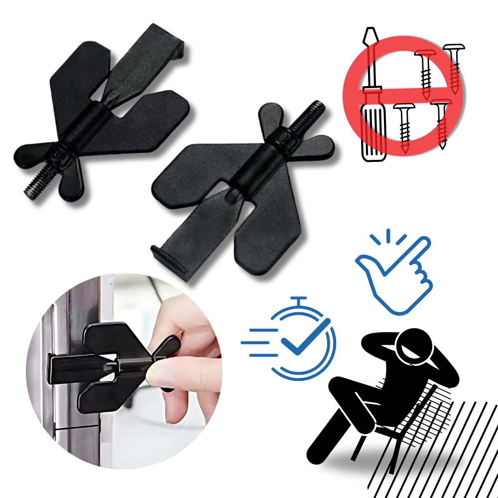 Serrure de porte de voyage universelle sans perçage