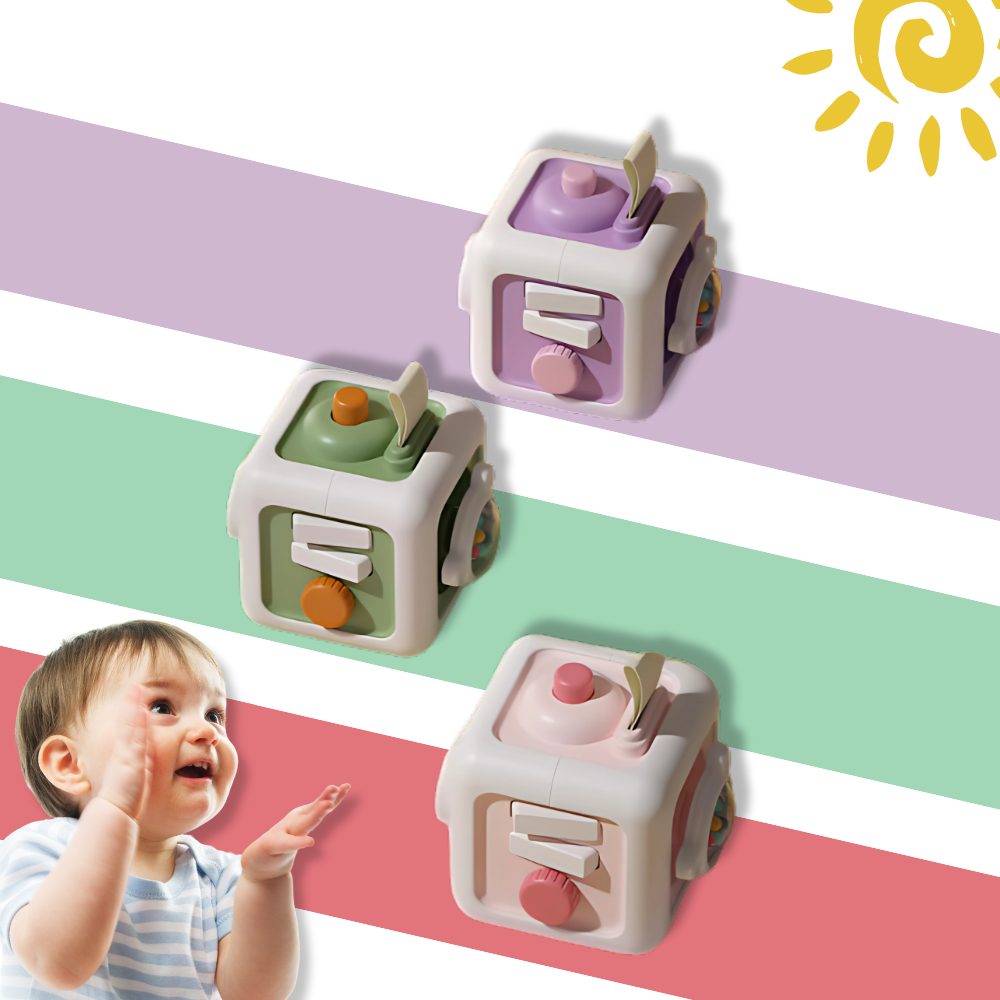 Jouet cube sensoriel 6 en 1